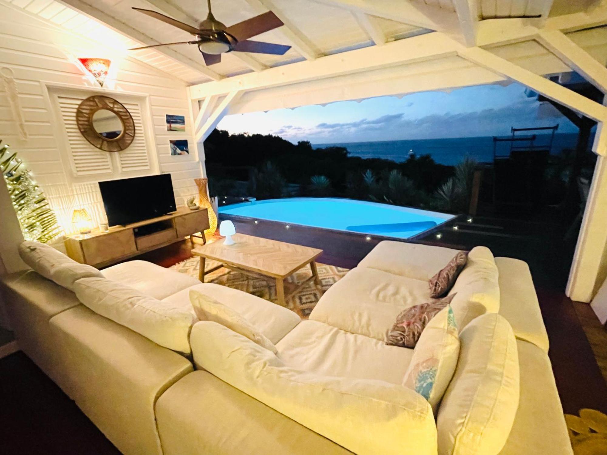 Vue Mer/3Beds/Piscine/Wifi/900 Metres De La Plage Deshaies Exterior photo