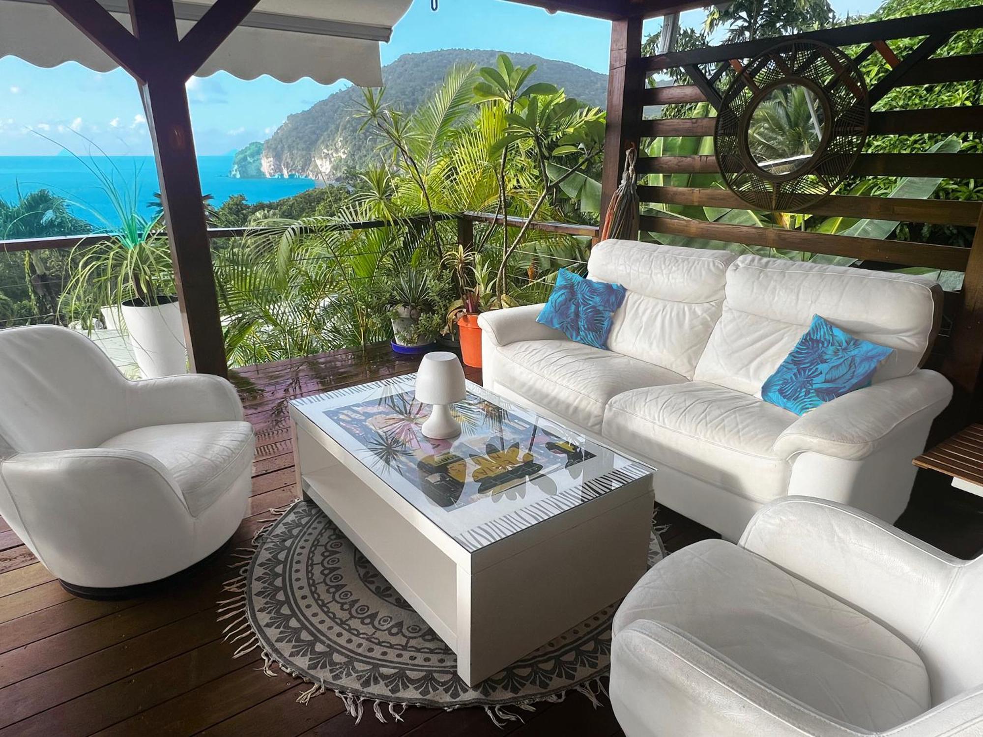 Vue Mer/3Beds/Piscine/Wifi/900 Metres De La Plage Deshaies Exterior photo
